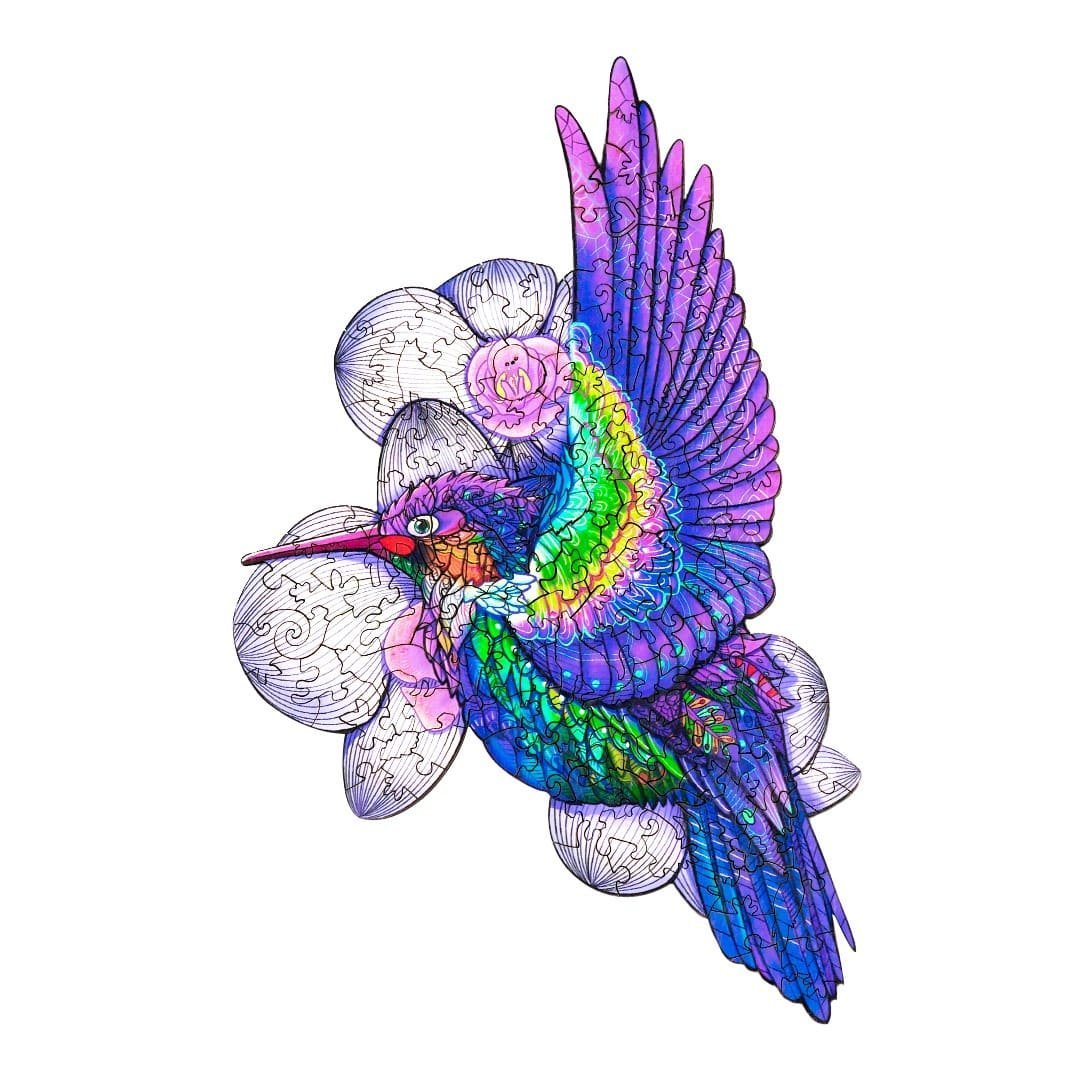FREE HUMMINGBIRD Wooden Jigsaw Puzzle - KAAYEE Puzzle