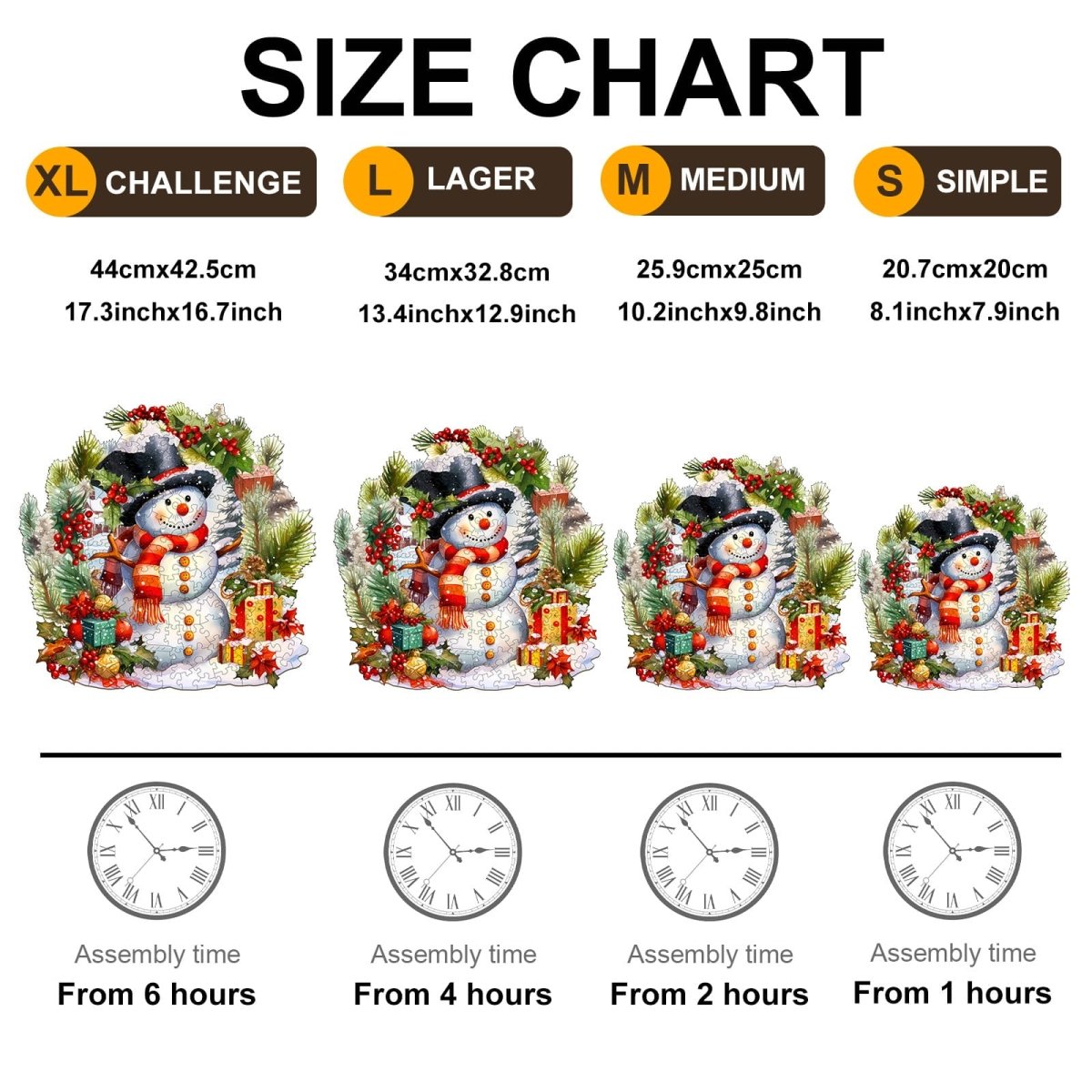 Frosty the Snowman Wooden Jigsaw Puzzle - KAAYEE Puzzle