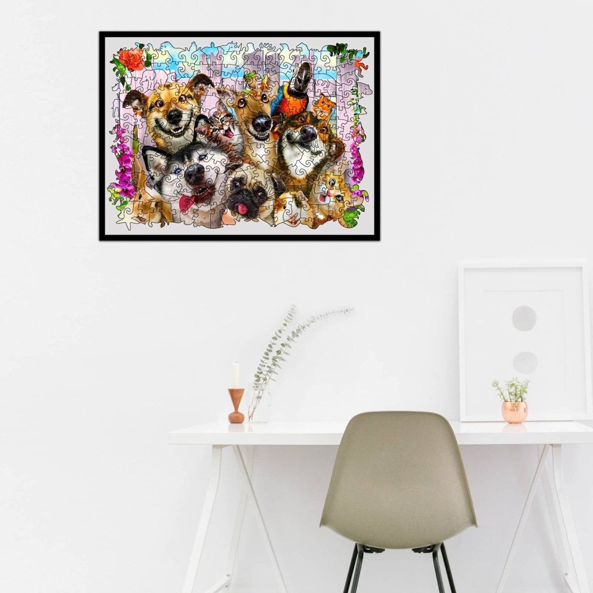 FUNNY DOGS Wooden Jigsaw Puzzle - KAAYEE Puzzle