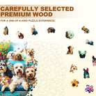Garden Puppy Wooden Jigsaw Puzzle - KAAYEE Puzzle