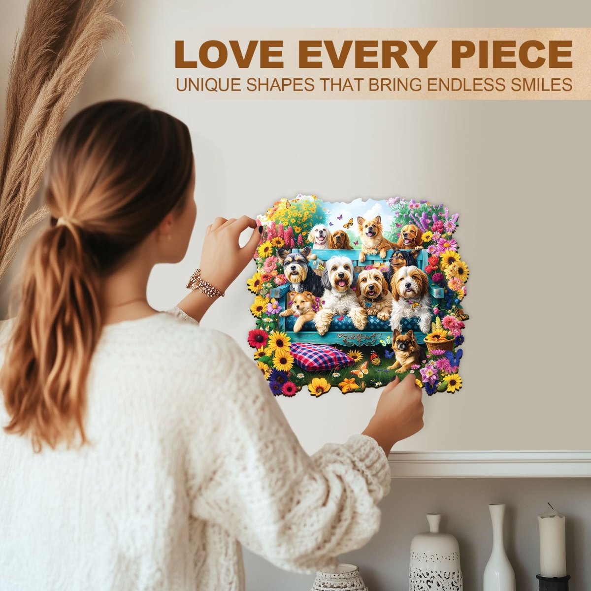 Garden Puppy Wooden Jigsaw Puzzle - KAAYEE Puzzle