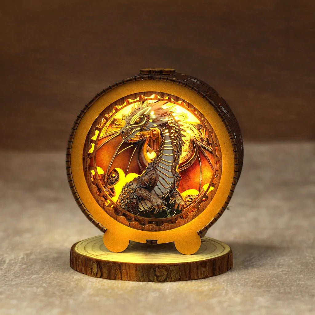 Gear Dragon Night Light - KAAYEE Puzzle