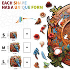 Gear Parrot Wooden Jigsaw Puzzle - KAAYEE Puzzle