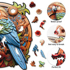 Gear Parrot Wooden Jigsaw Puzzle - KAAYEE Puzzle