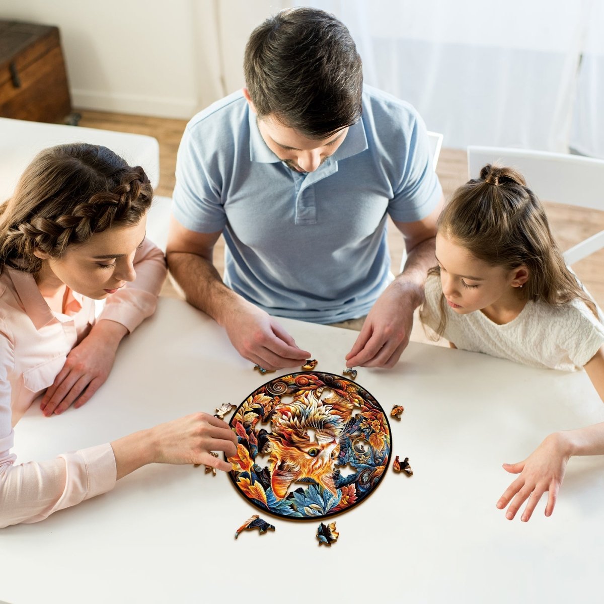 Gentle Kitten Wooden Jigsaw Puzzle - KAAYEE Puzzle