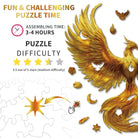 Golden Feather Phoenix Wooden Jigsaw Puzzle - KAAYEE Puzzle