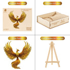 Golden Feather Phoenix Wooden Jigsaw Puzzle - KAAYEE Puzzle