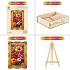 Gorgeous Decorative Blooms Wooden Jigsaw Puzzle - KAAYEE Puzzle