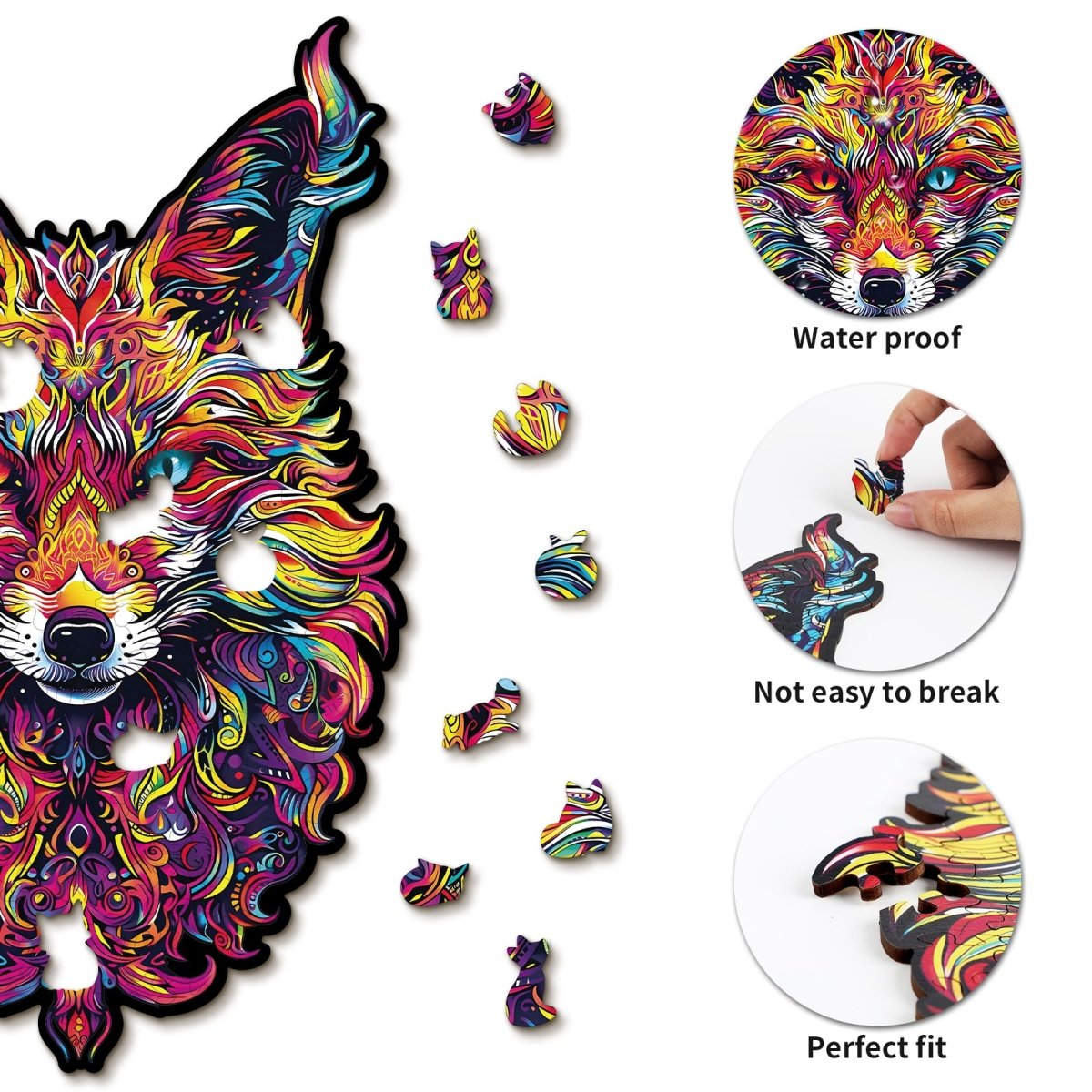 Gorgeous Fox Wooden Jigsaw Puzzle - KAAYEE Puzzle