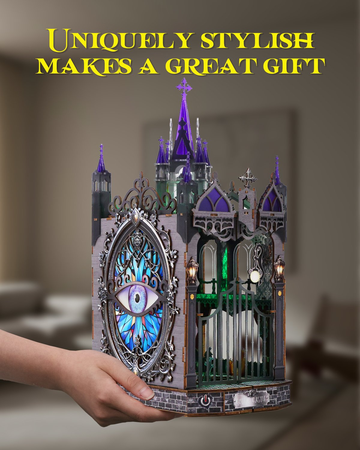 DIY Book Nook Kit,3D Wooden Puzzle