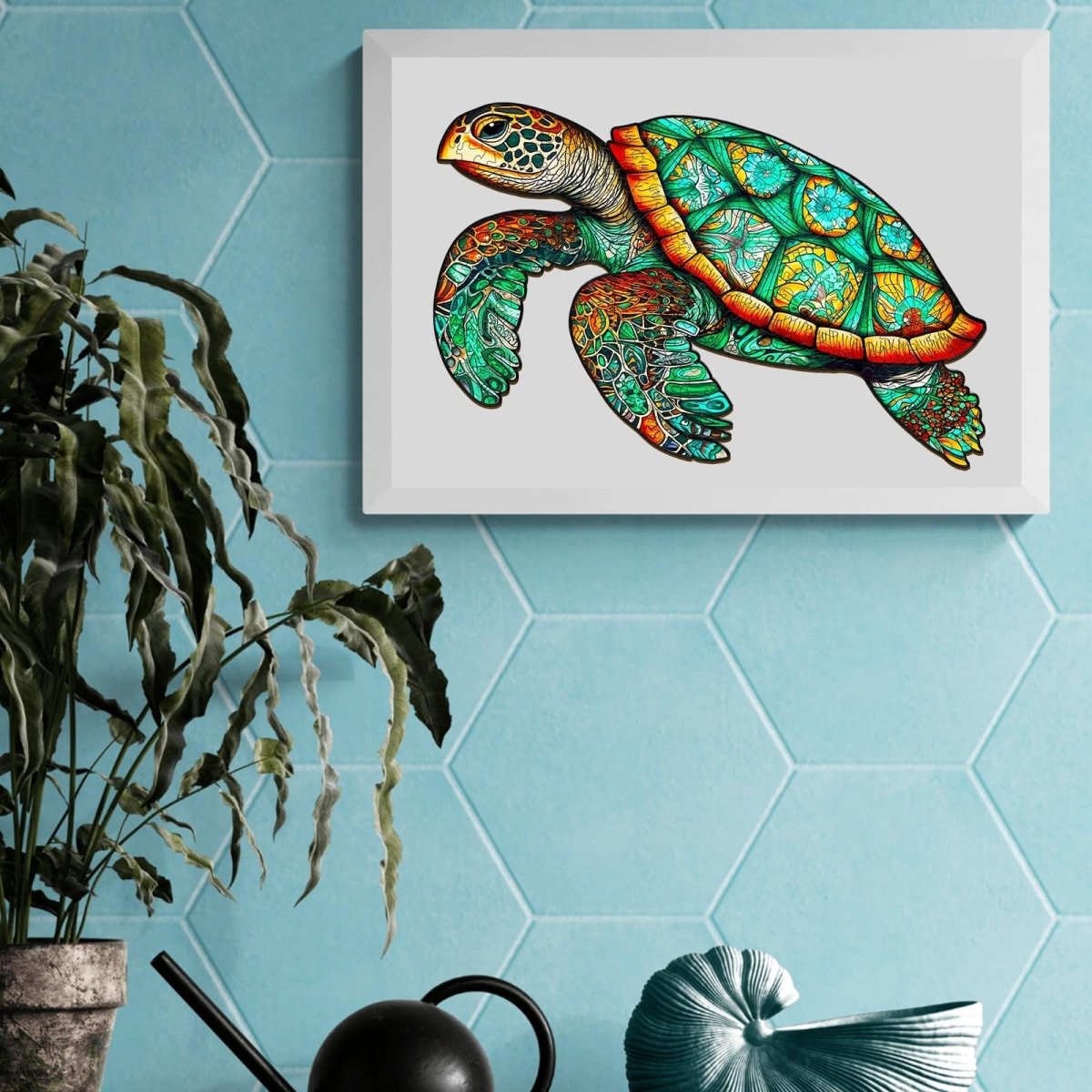 Graceful Sea Turtle Wooden Jigsaw Puzzle - KAAYEE Puzzle
