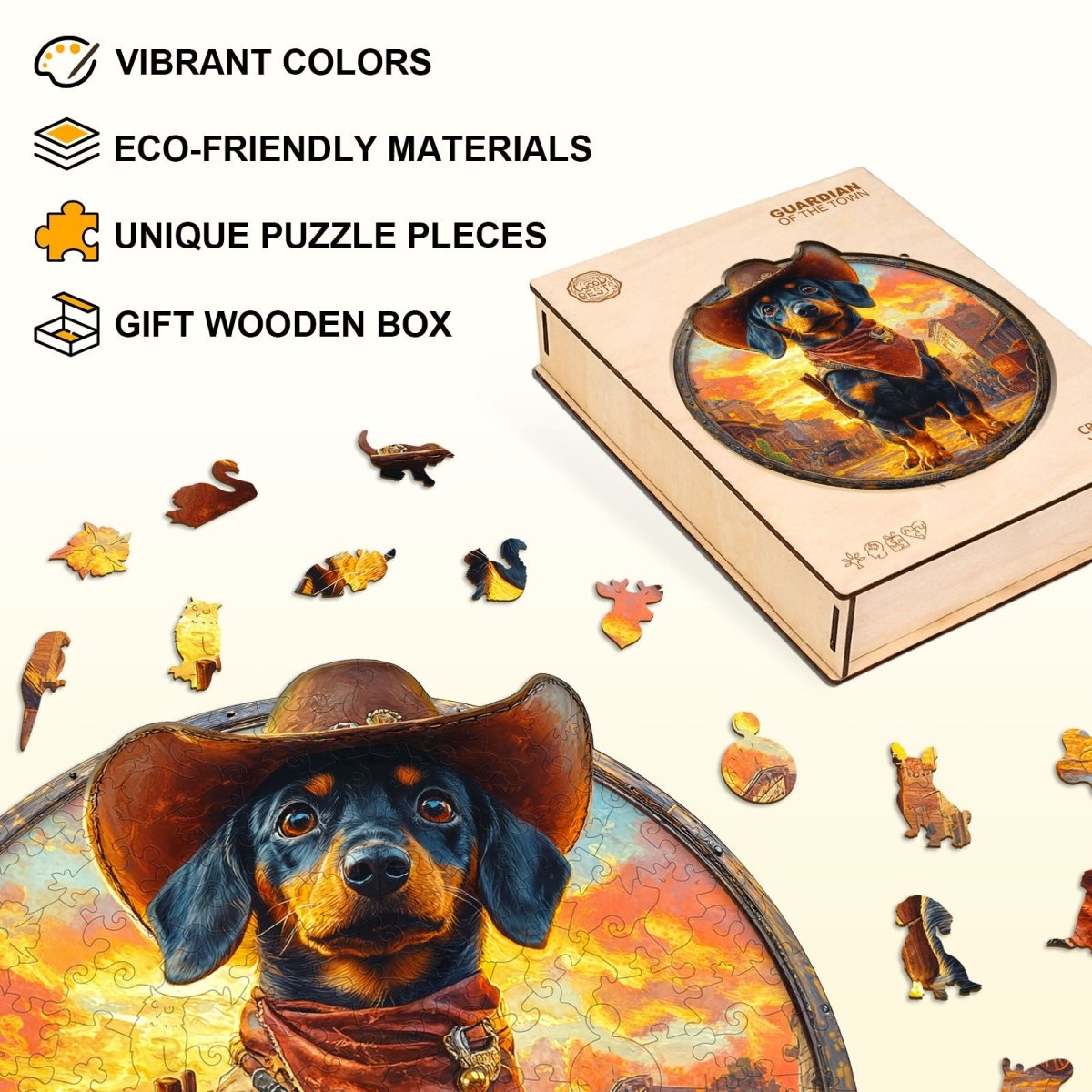 Guardian of the Town Wooden Jigsaw Puzzle - KAAYEE Puzzle