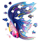 half moon betta Wooden Jigsaw Puzzle - KAAYEE Puzzle
