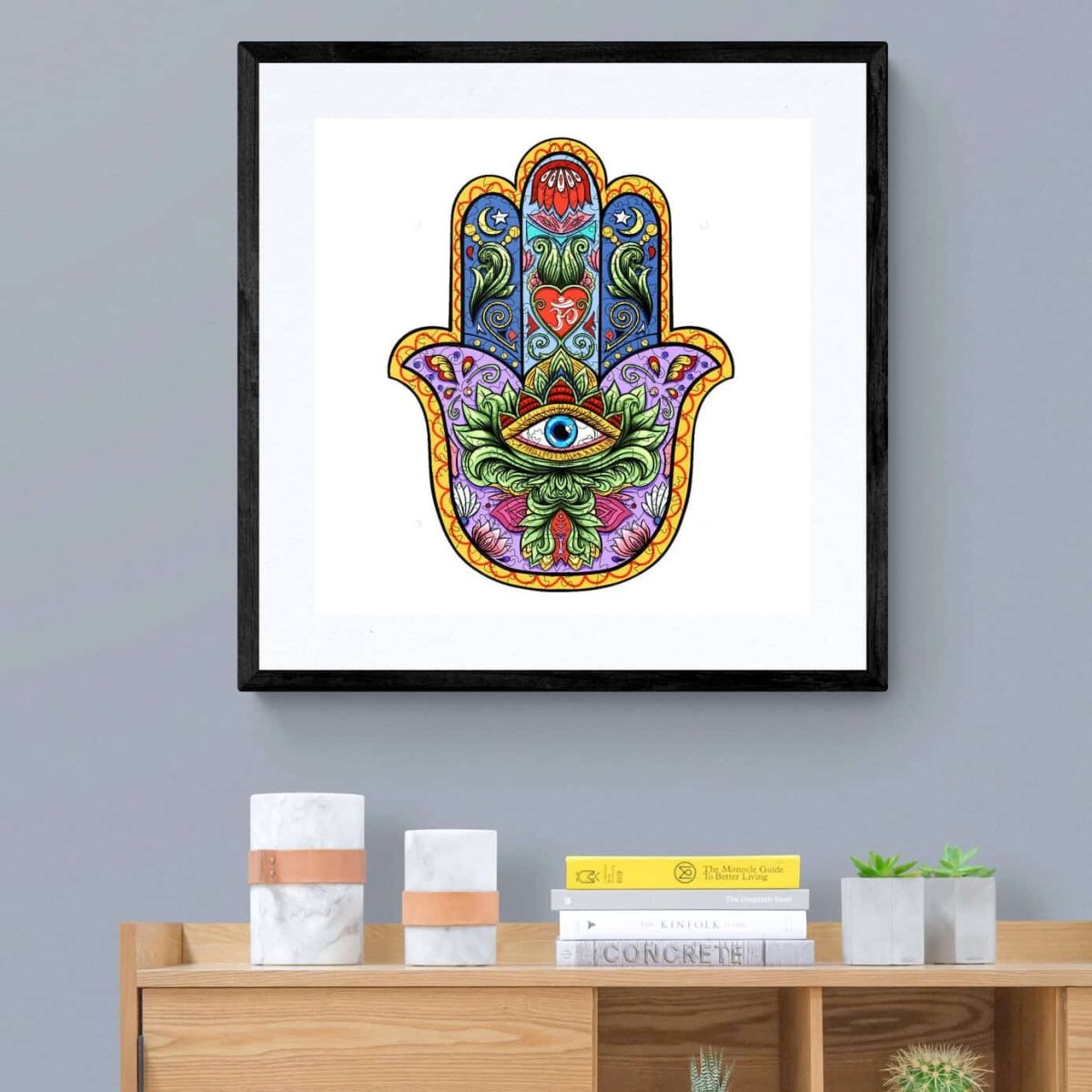 HAND OF FATIMA Wooden Jigsaw Puzzle - KAAYEE Puzzle