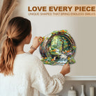 Happy foxes - 1 Wooden Jigsaw Puzzle - KAAYEE Puzzle