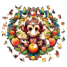 Happy Monkey Wooden Jigsaw Puzzle - KAAYEE Puzzle