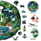 Harbor Town Wooden Jigsaw Puzzle - KAAYEE Puzzle