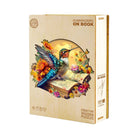 Hummingbird on book Wooden Jigsaw Puzzle - KAAYEE Puzzle