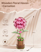 Hydrangea DIY Wooden Flower - KAAYEE Puzzle