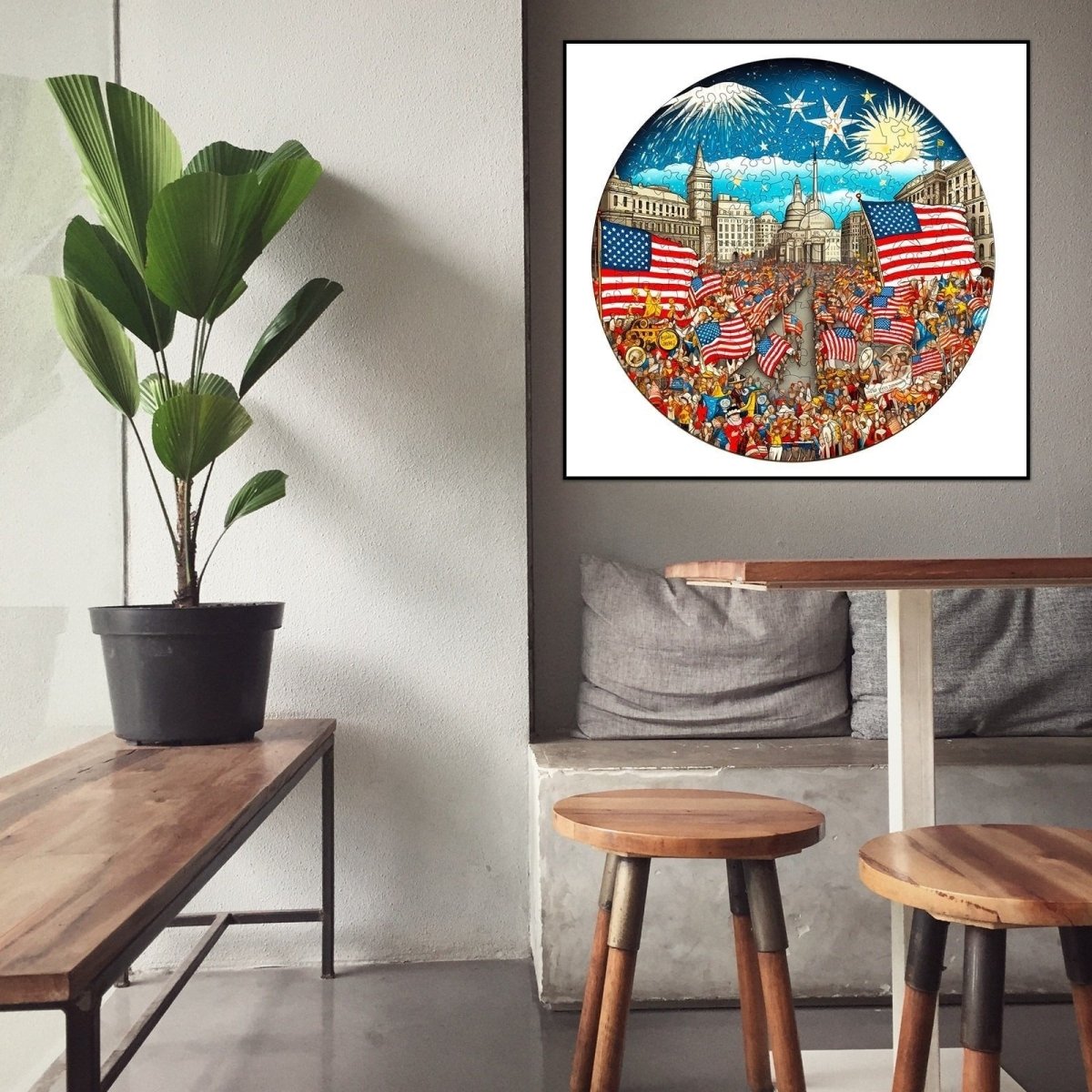 Independence Day Carnival Wooden Jigsaw Puzzle - KAAYEE Puzzle