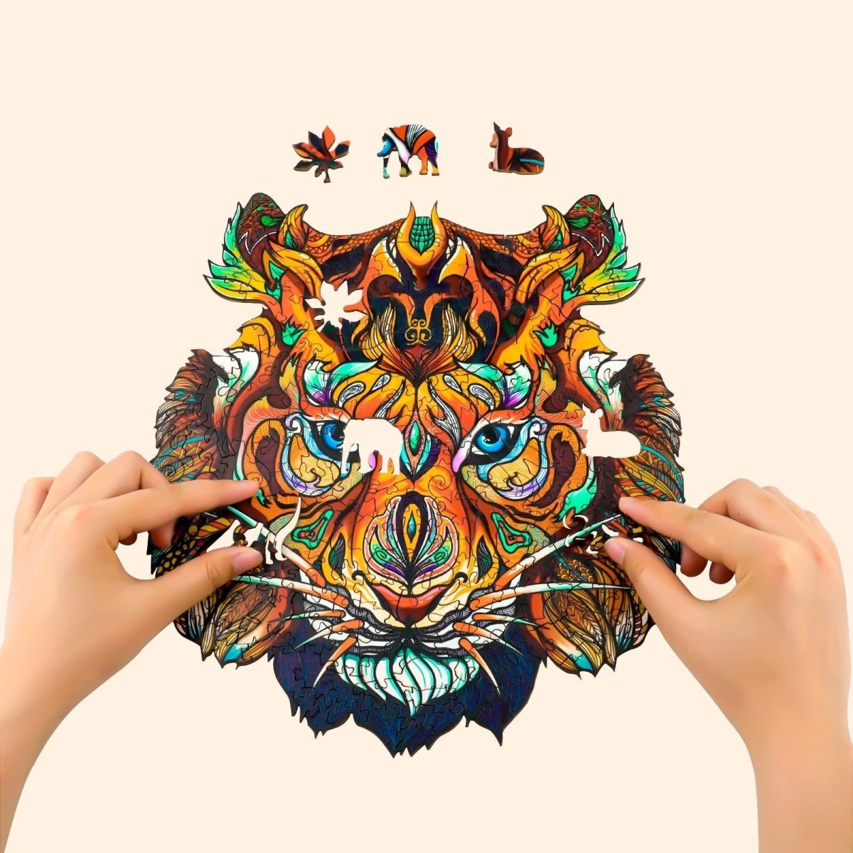 INVINCIBLE TIGER Wooden Jigsaw Puzzle - KAAYEE Puzzle