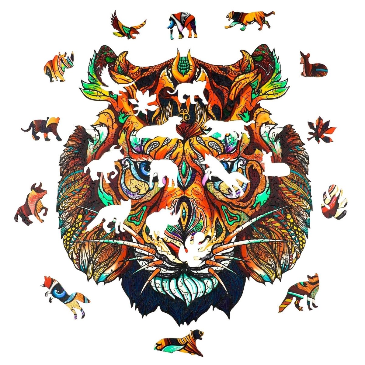INVINCIBLE TIGER Wooden Jigsaw Puzzle - KAAYEE Puzzle