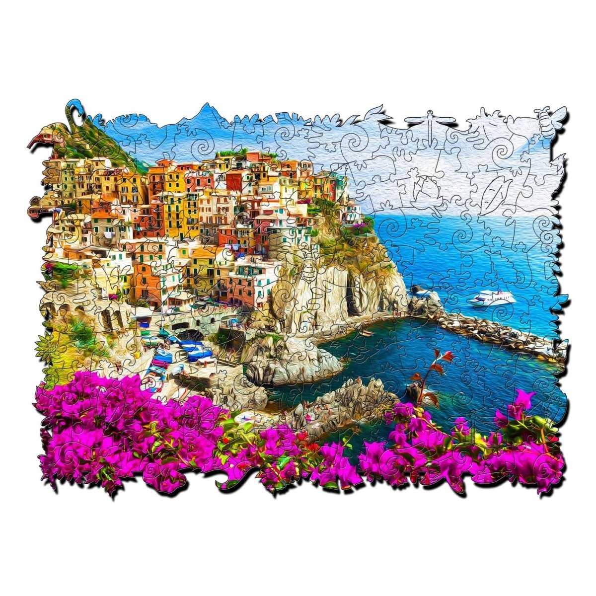 ITALIAN RIVIERA Wooden Jigsaw Puzzle - KAAYEE Puzzle