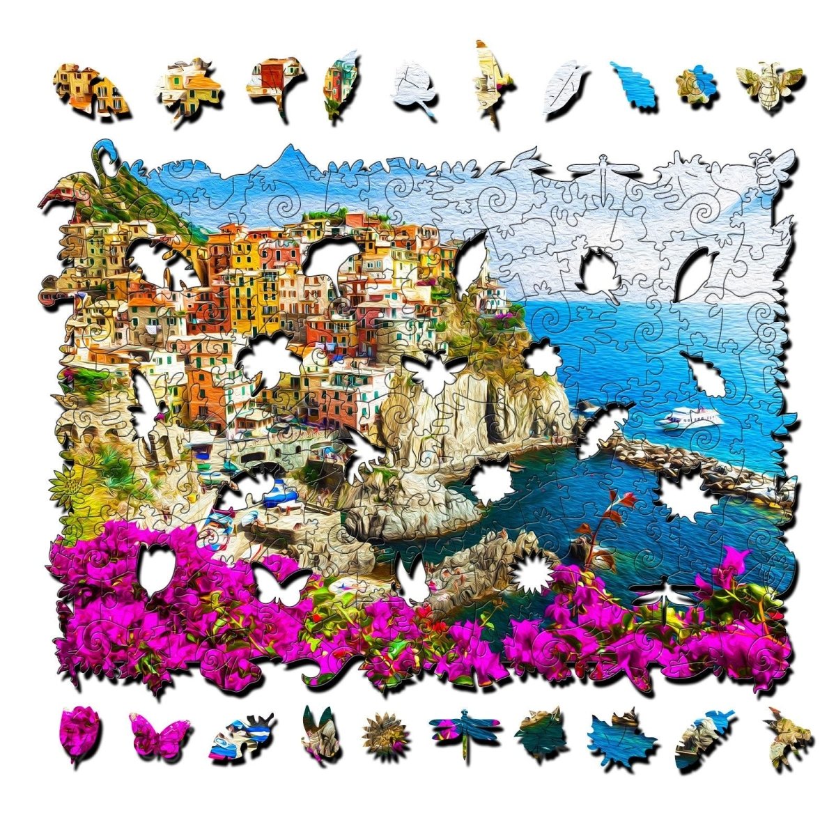 ITALIAN RIVIERA Wooden Jigsaw Puzzle - KAAYEE Puzzle