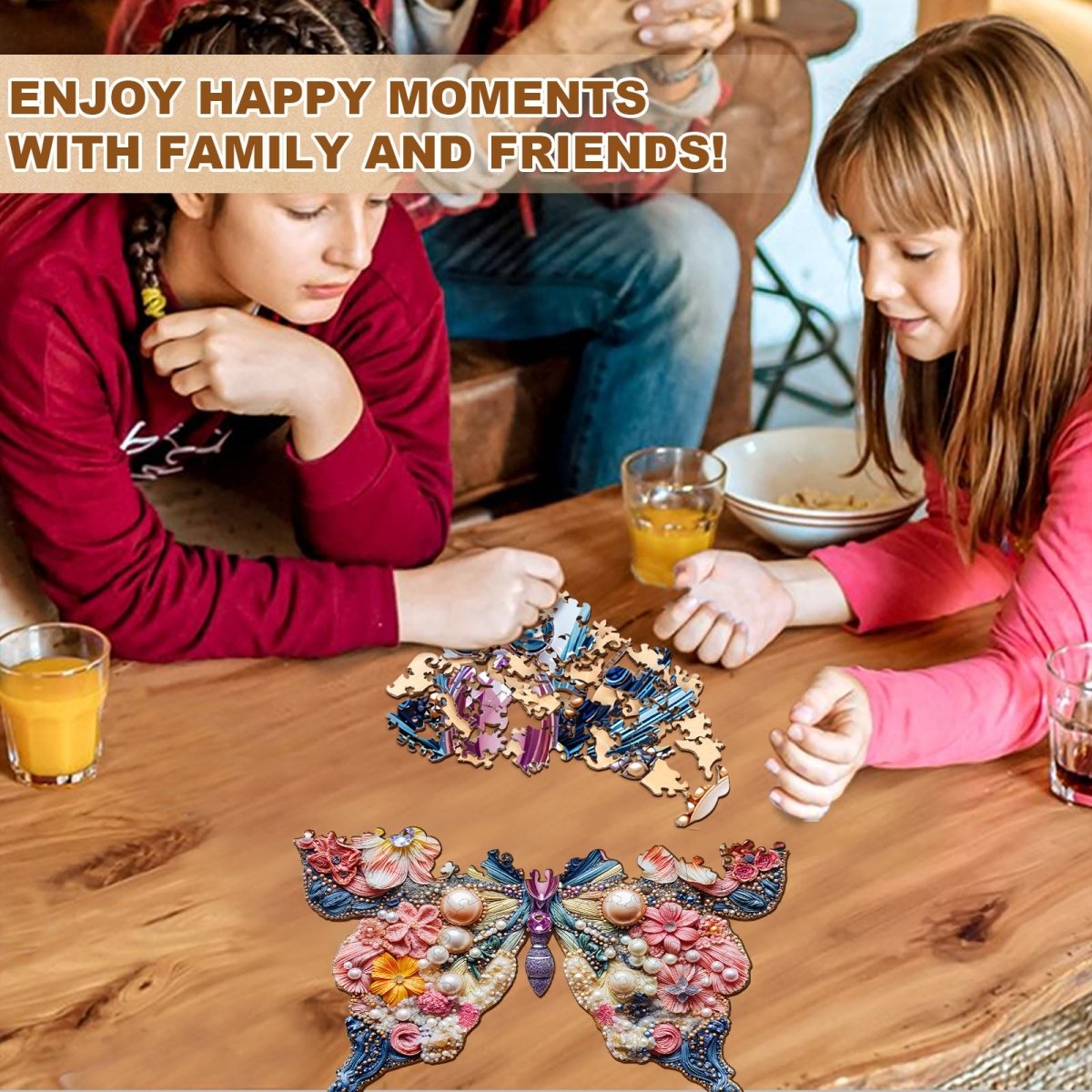 Jewelry Butterfly Wooden Jigsaw Puzzle - KAAYEE Puzzle