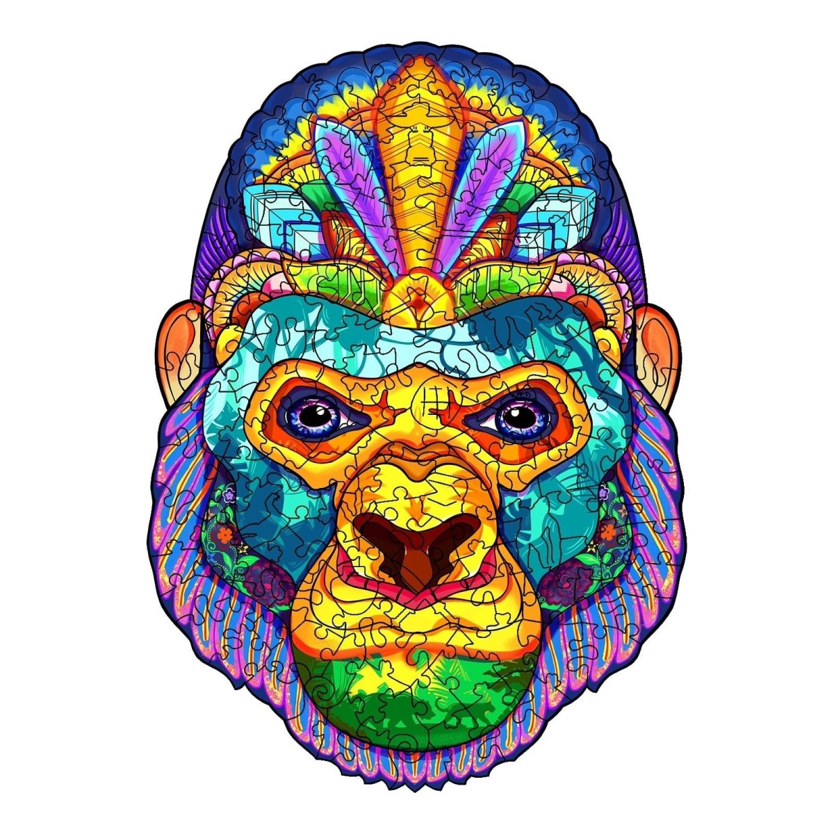 JUNGLE KING KONG Wooden Jigsaw Puzzle - KAAYEE Puzzle