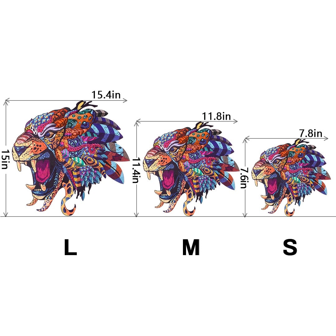 JUNGLE LIGHTNING Wooden Jigsaw Puzzle - KAAYEE Puzzle