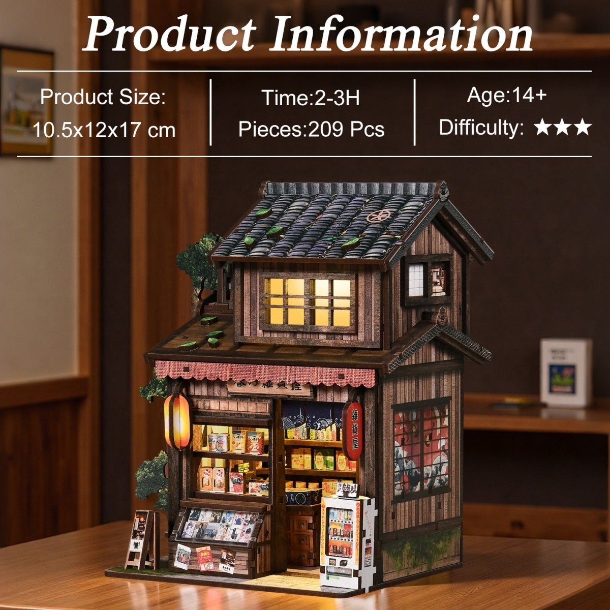 Kasukabe Grocery Store DIY Miniature House - KAAYEE Puzzle