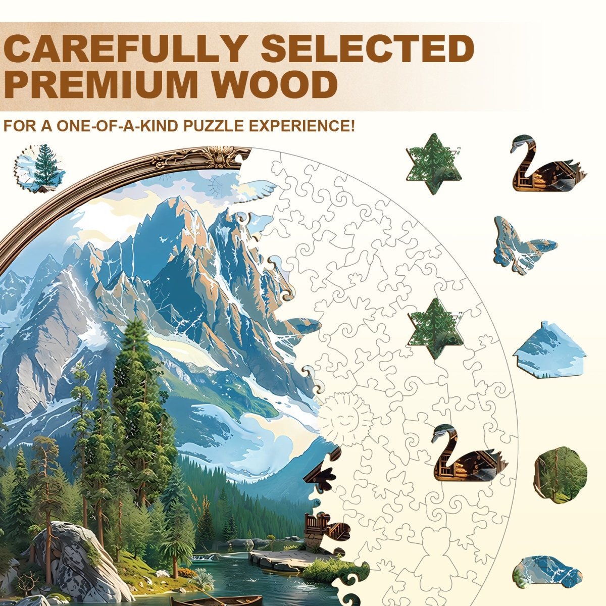 Lake House Wooden Jigsaw Puzzle - KAAYEE Puzzle