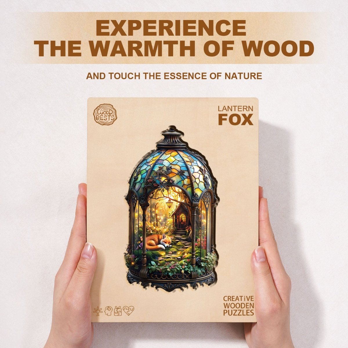Lantern Fox Wooden Jigsaw Puzzle - KAAYEE Puzzle