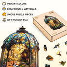 Lantern Fox Wooden Jigsaw Puzzle - KAAYEE Puzzle