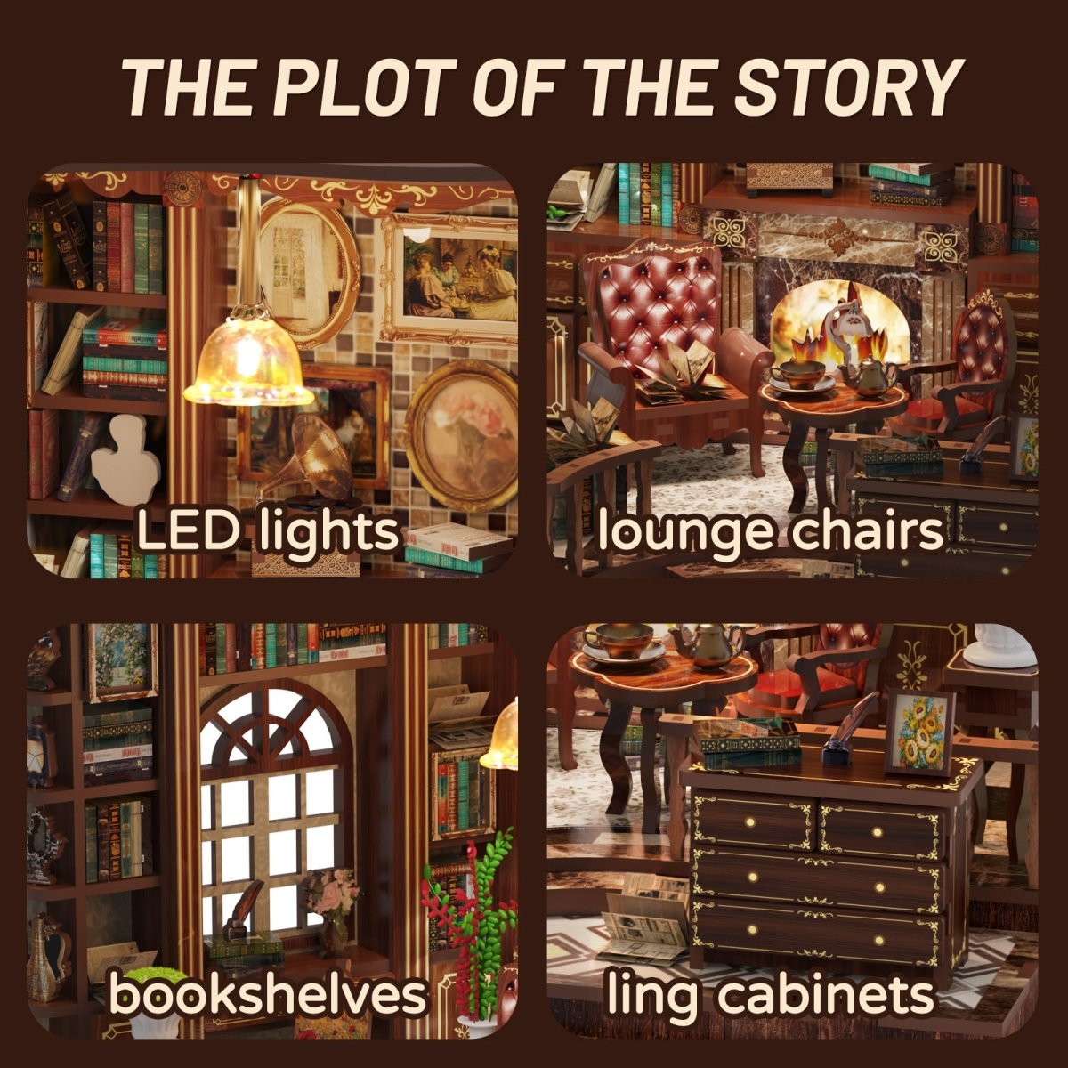 Left Bank Study Room DIY Miniature House - KAAYEE Puzzle