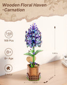 Lilac DIY Wooden Flower - KAAYEE Puzzle