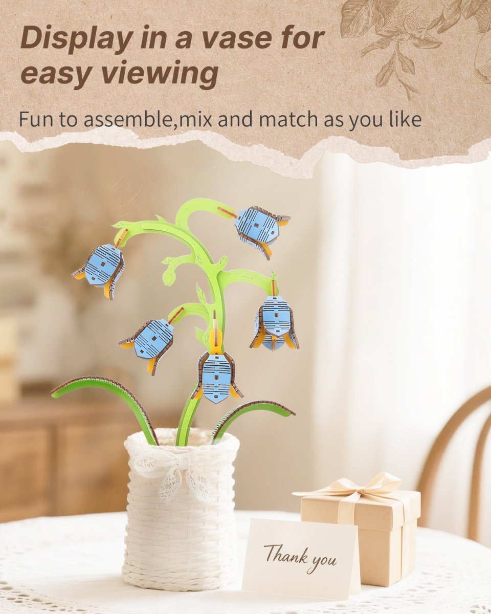 Lily of the Valley DIY Wooden Flower - KAAYEE Puzzle