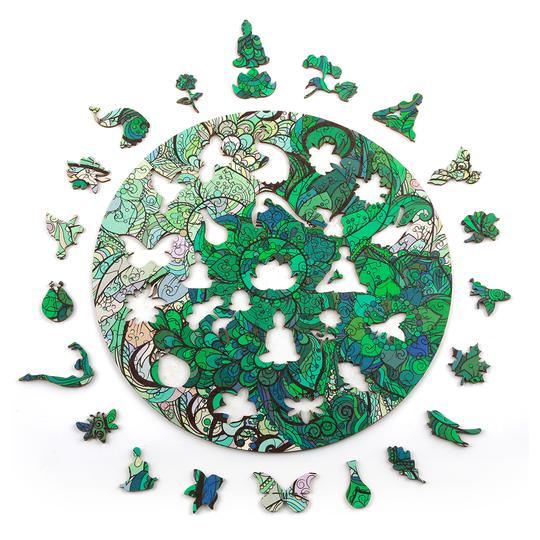 LOTUS FLOWER Wooden Jigsaw Puzzle - KAAYEE Puzzle