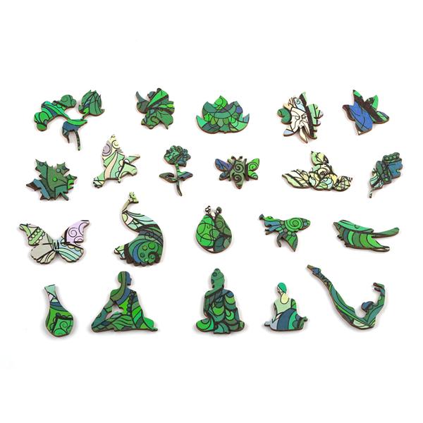 LOTUS FLOWER Wooden Jigsaw Puzzle - KAAYEE Puzzle