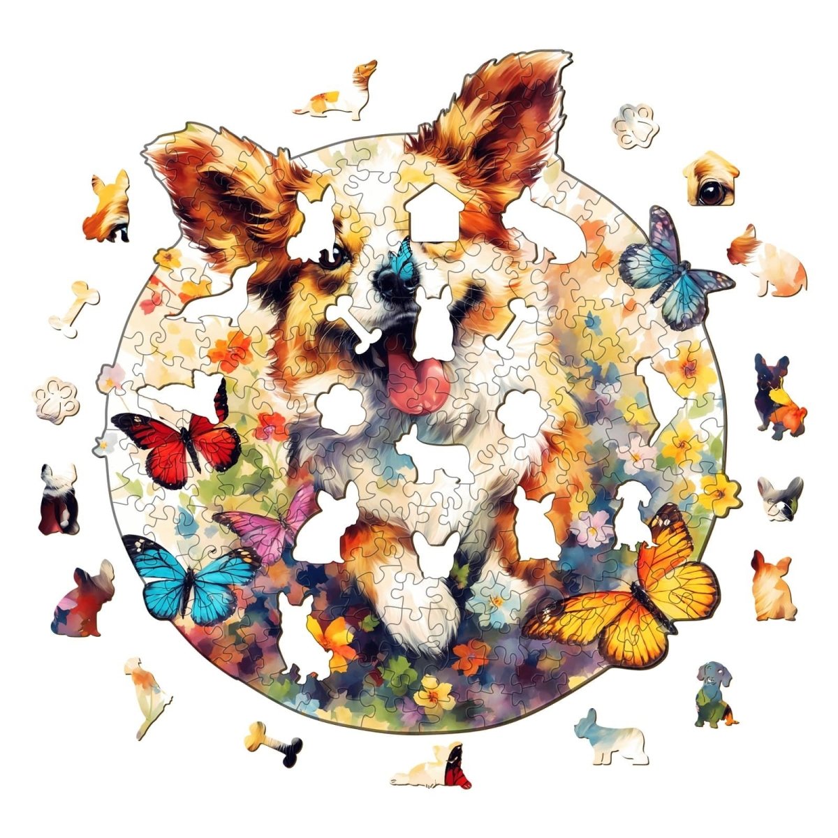 Lovable Puppy Wooden Jigsaw Puzzle - KAAYEE Puzzle