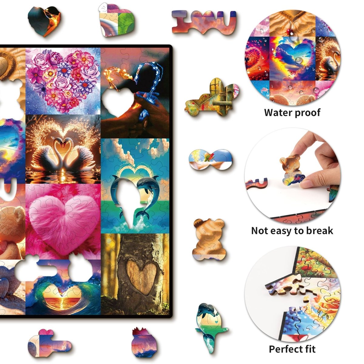 Love is Everywhere Wooden Jigsaw Puzzle - KAAYEE Puzzle