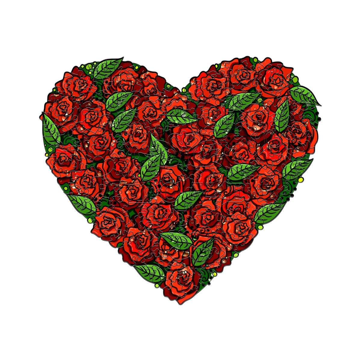 LOVE ROSES Wooden Jigsaw Puzzle - KAAYEE Puzzle