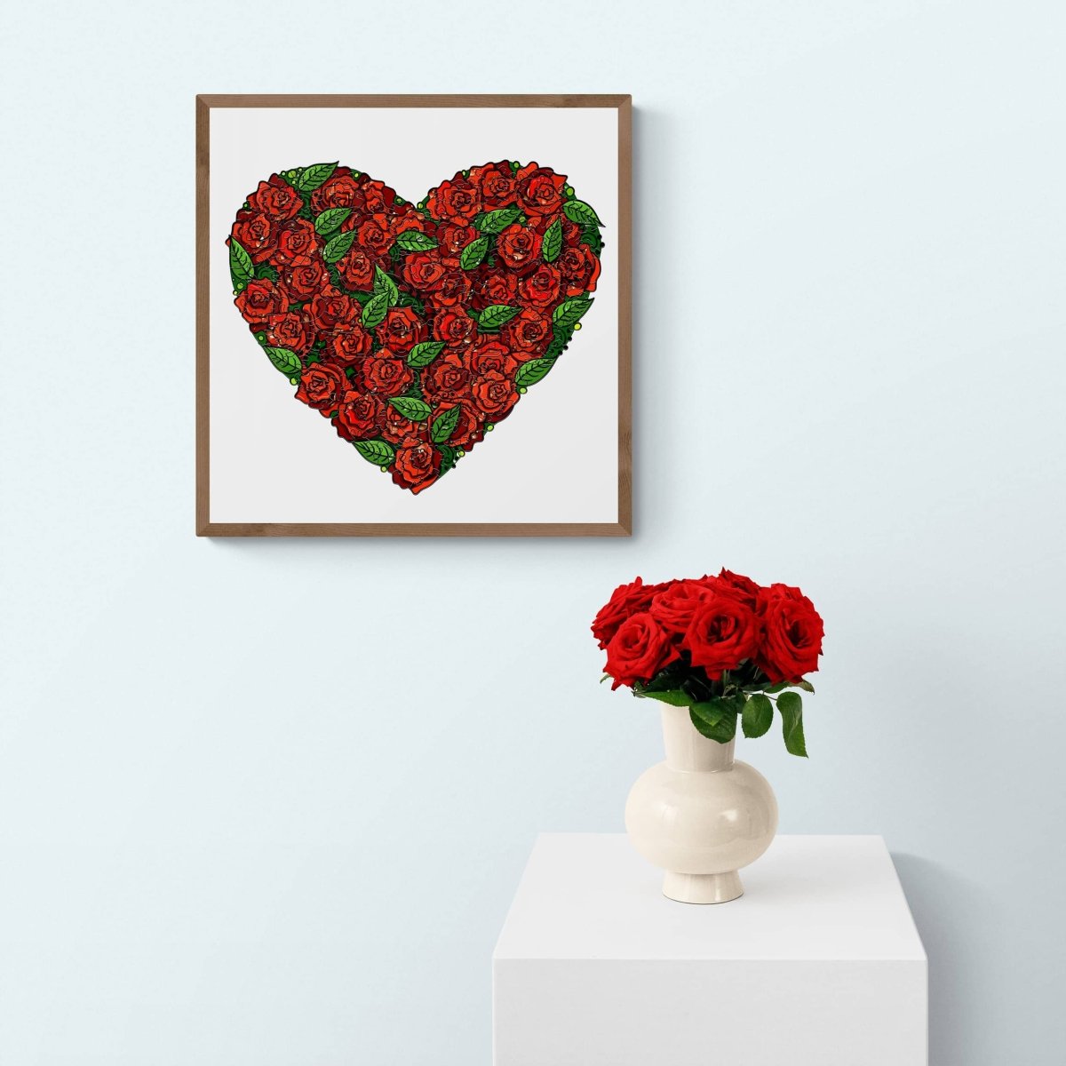 LOVE ROSES Wooden Jigsaw Puzzle - KAAYEE Puzzle