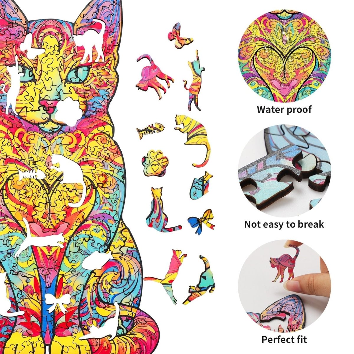 Lovely Cat Wooden Jigsaw Puzzle - KAAYEE Puzzle