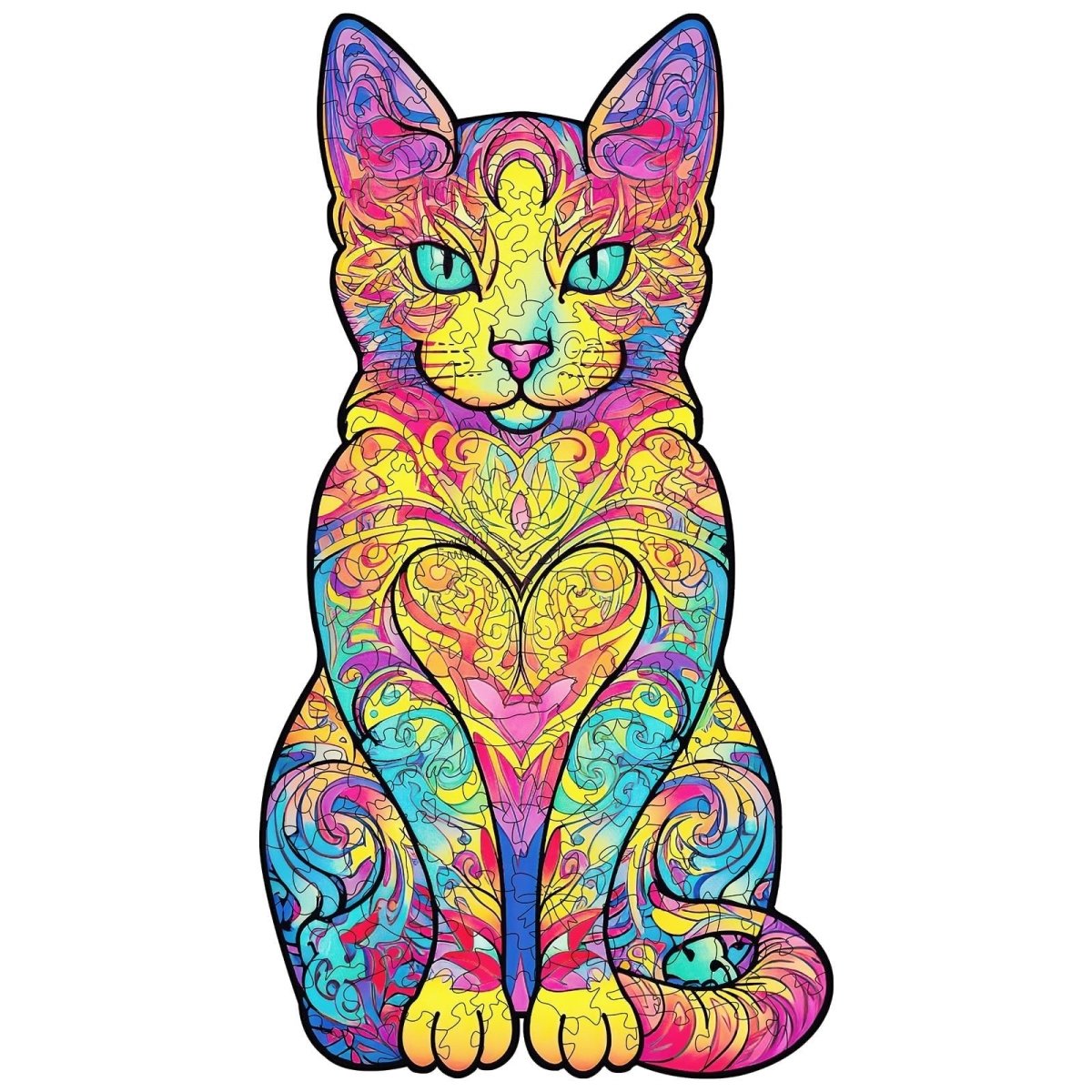 Lovely Cat Wooden Jigsaw Puzzle - KAAYEE Puzzle