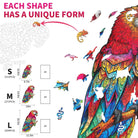 Lovely Parrot Wooden Jigsaw Puzzle - KAAYEE Puzzle