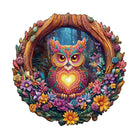 Loving Owl Wooden Jigsaw Puzzle - KAAYEE Puzzle