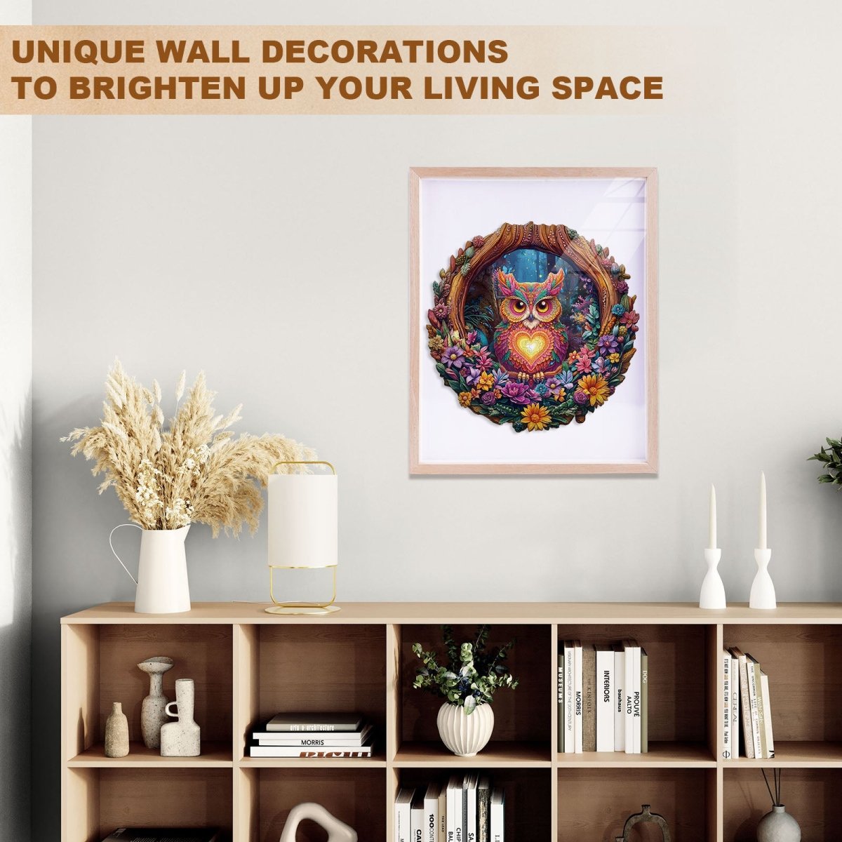 Loving Owl Wooden Jigsaw Puzzle - KAAYEE Puzzle