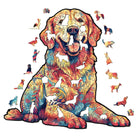 Loyal Golden Retriever Wooden Jigsaw Puzzle - KAAYEE Puzzle